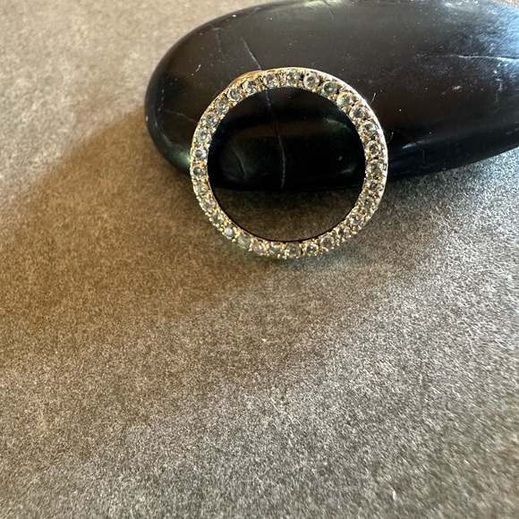 CIRCLE OF LIFE CZ PENDANT WITH ‘OPTIONAL’ 925 SOLID STERLING SILVER BOX CHAIN - Picture 10 of 10